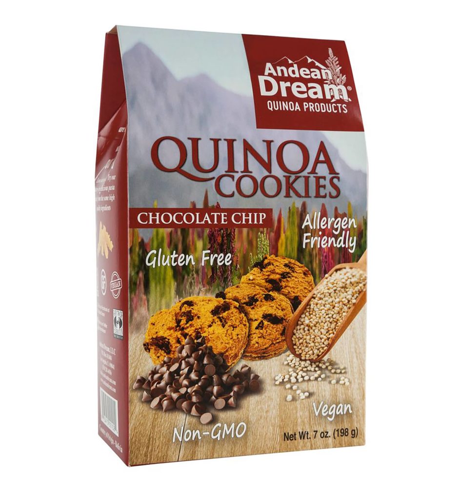 Product Review: Andean Dream Chocolate Chip Gluten Free Quinoa Cookies