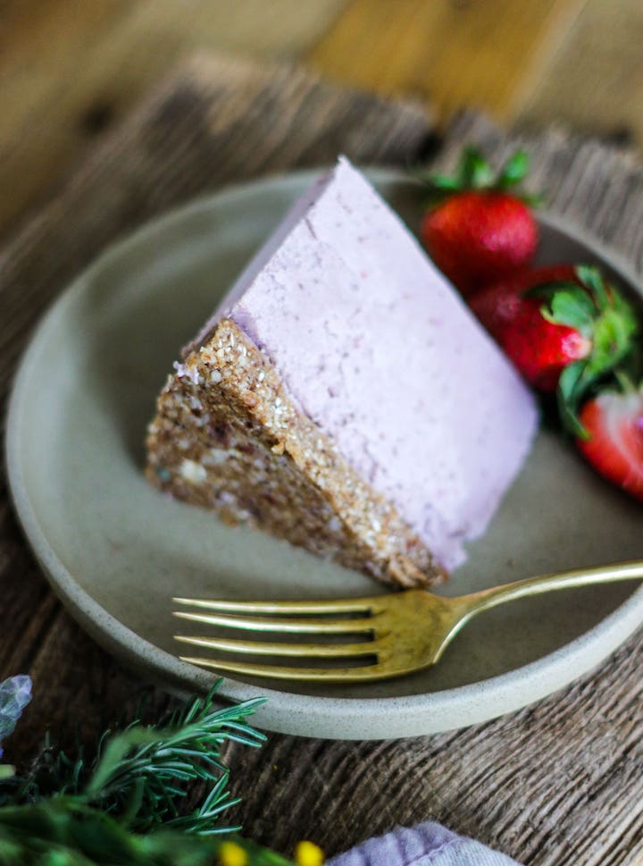 Vegan Strawberry Cheesecake