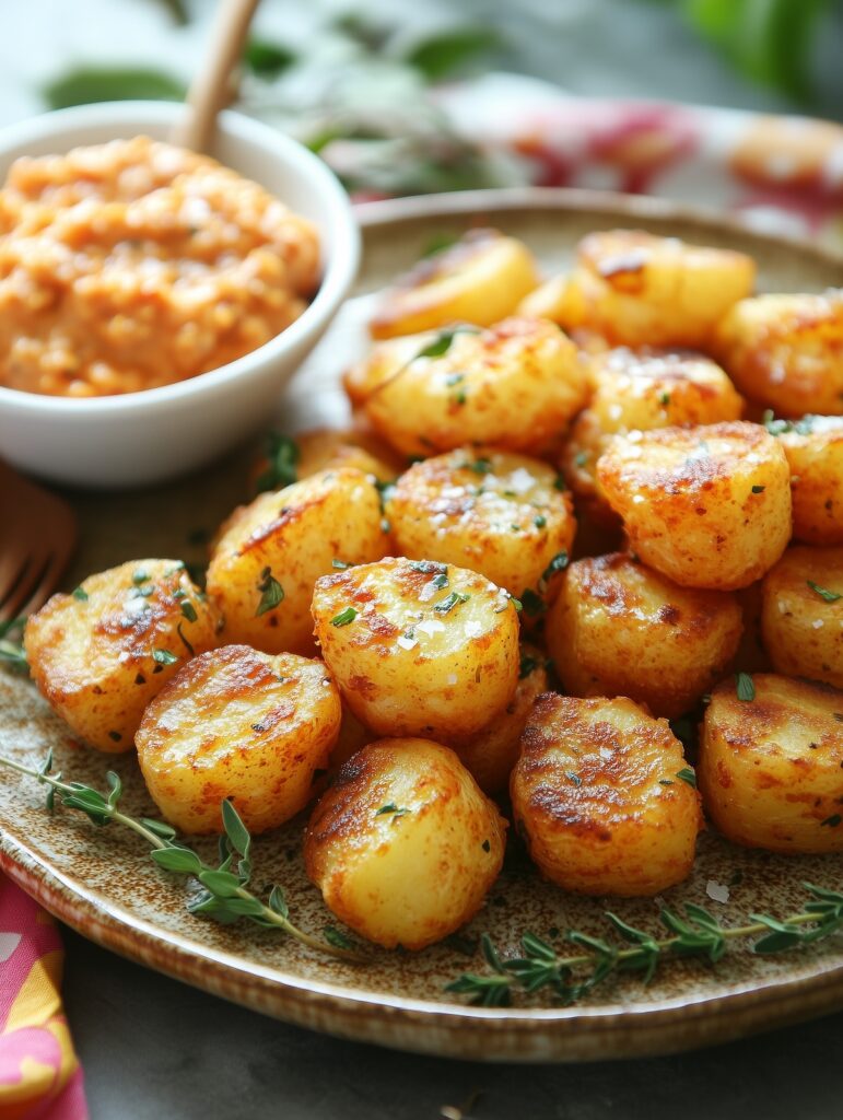 Roasted potatoes with delicious seasoning