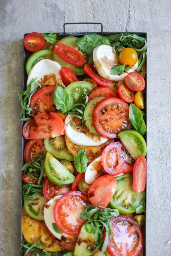 Heirloom Tomato Salad with Fig-Balsamic Reduction